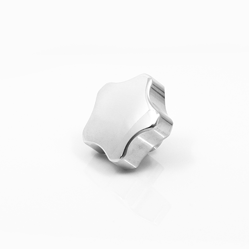 Sterknop aluminium met schroefdraad 