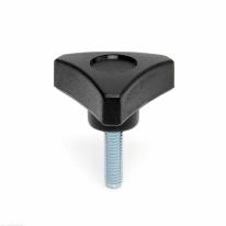 3-hoekige knop met draadeind 