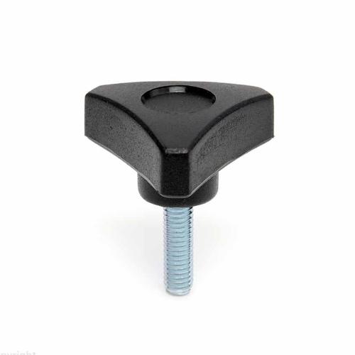 3-hoekige knop met draadeind 
