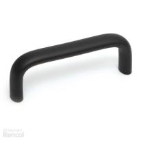 Handgreep aluminium zwart met schroefdraad 