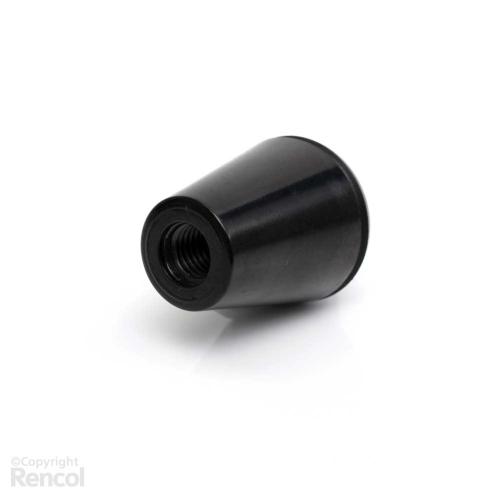 Conische knop bakeliet met schroefdraad