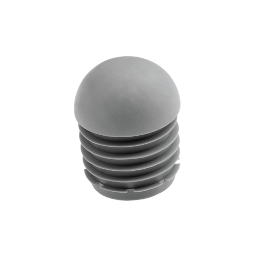 Inslagdop rond met ronde kop volrubber